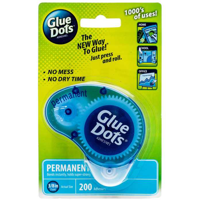 Glue Dots Permanent Adhesives 3/8" Hobby Lobby 894287